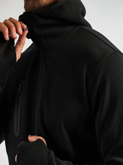 Men's Hooded Zipper Jacket for Outdoor Sports