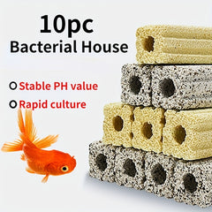 10pcs Ceramic Bio Media Blocks for Aquarium Water