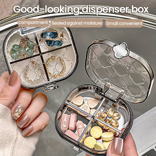 Portable 4 6 Compartment Organizer Box Waterproof & Moisture Proof