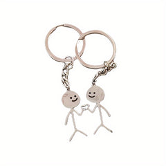 Cartoon Stainless Steel Keychain Funny Pendant