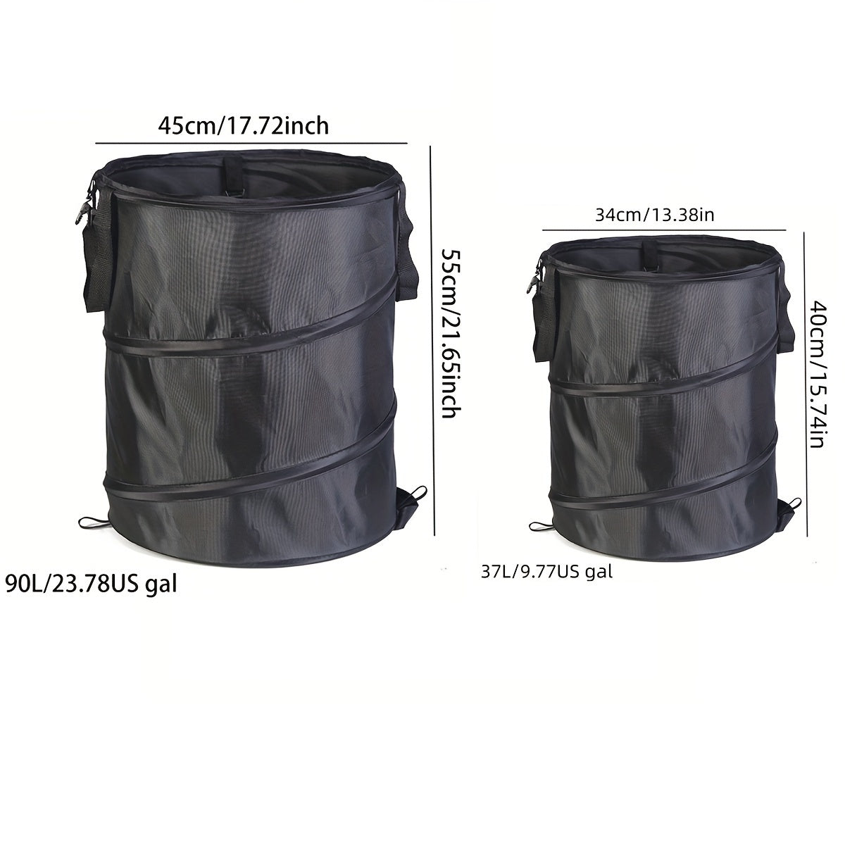 Portable Foldable Picnic Trash Can Storage Bin Lightweight Retractable Bucket