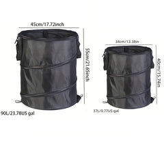 Portable Foldable Picnic Trash Can Storage Bin Lightweight Retractable Bucket