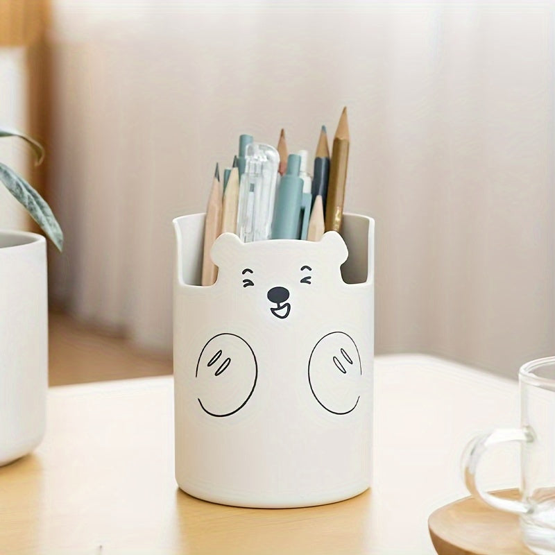 Bear Pen Holder Desktop Storage Organizer Cell Phone Holder