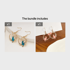 Kitten Geometric Dangle Earrings - Cat Ear Jewelry