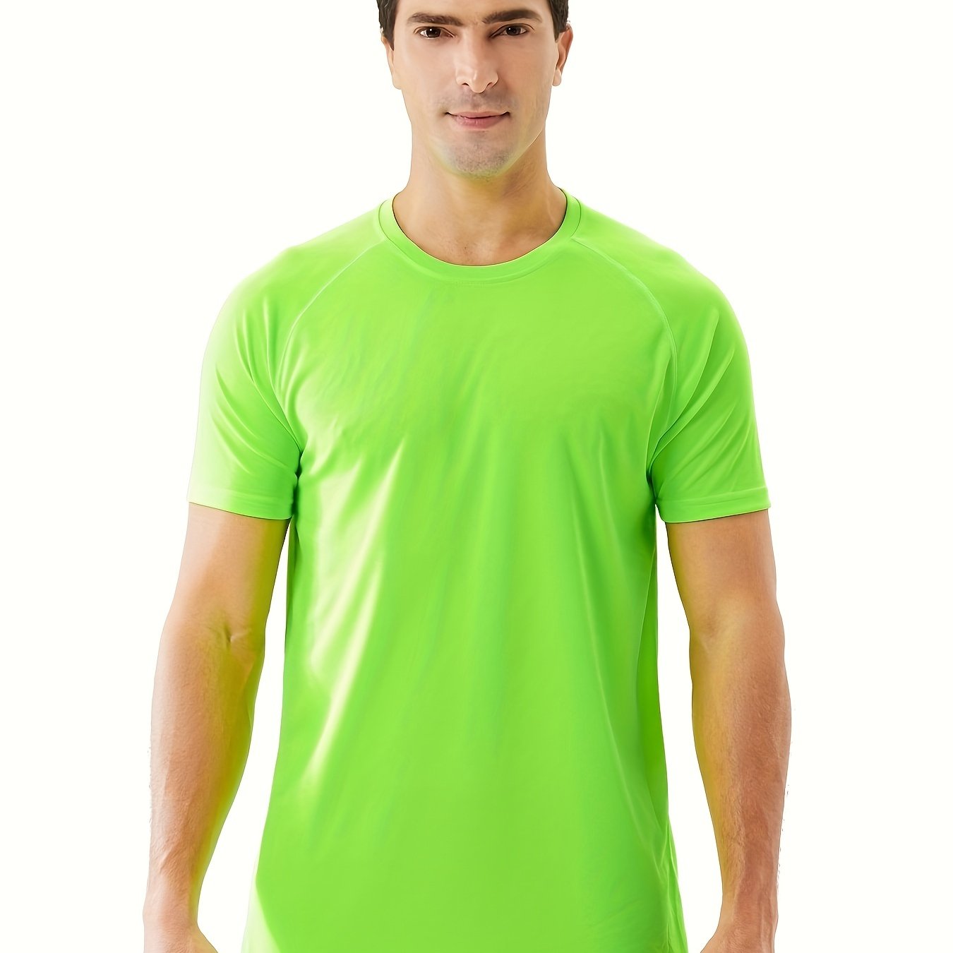 Men's Stretch Round Neck Sports T-shirt
