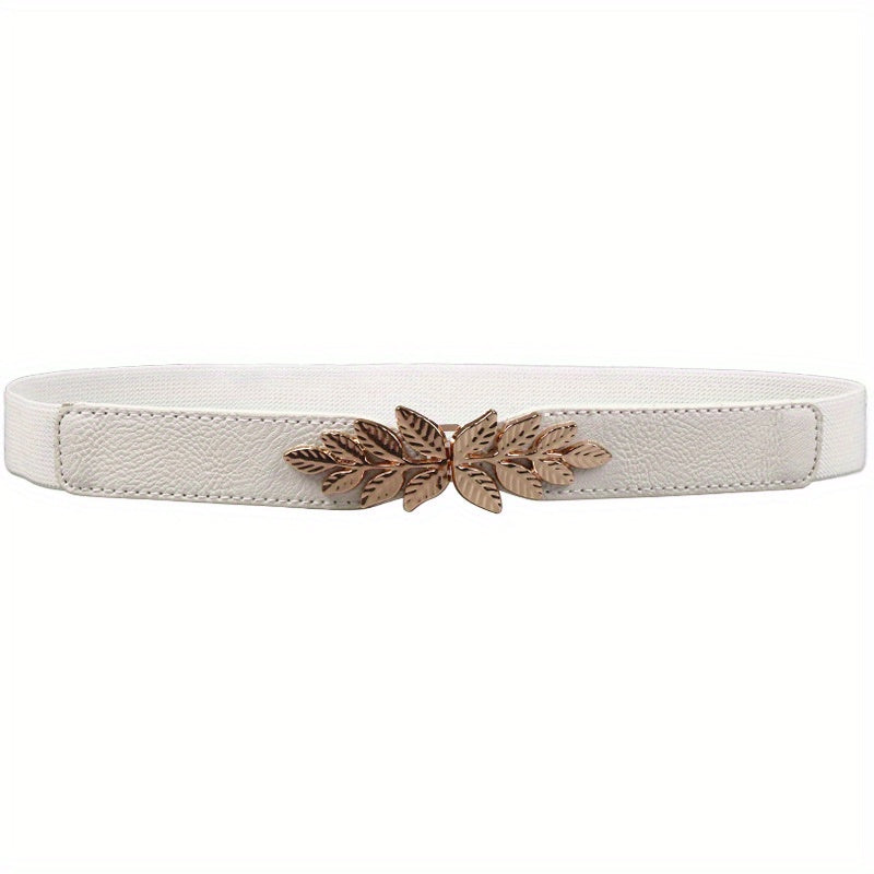 Leaf Metal Belt Multicolor High Stretch Thin Girdle For Men