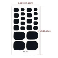 Toe Nail Polish Stickers Full Wraps Self Adhesive Toe Nail Tip