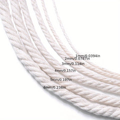 Twisted Rope Macrame Fabric Cord Twine String DIY Craft Knitting