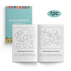 Number Graphics Workbook for Kids Math Practice with Shapes & Tracing
