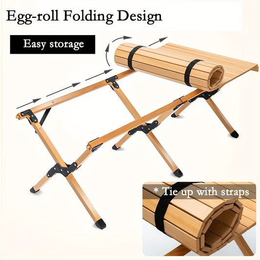 Portable Folding Aluminum Table for Camping & Outdoor Leisure