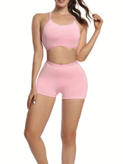 Cut Out Sports Bra & Panties Lingerie Set