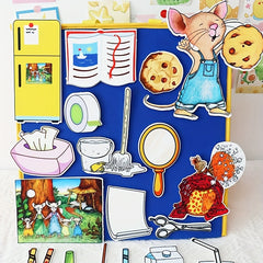 Felt Storytelling Kit Apron Drama with Mixed Colors Novelty Toy