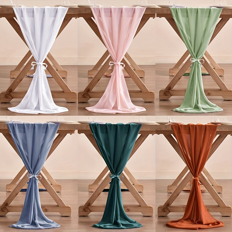 Boho Chiffon Table Runner for Wedding Reception