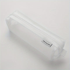 Transparent Mesh Pencil Case Large Capacity Portable Storage