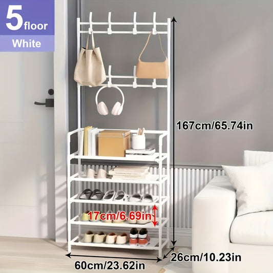 Metal Floor Coat Rack Clothes Rack Bedroom Hanging Clothes Rack Assembly