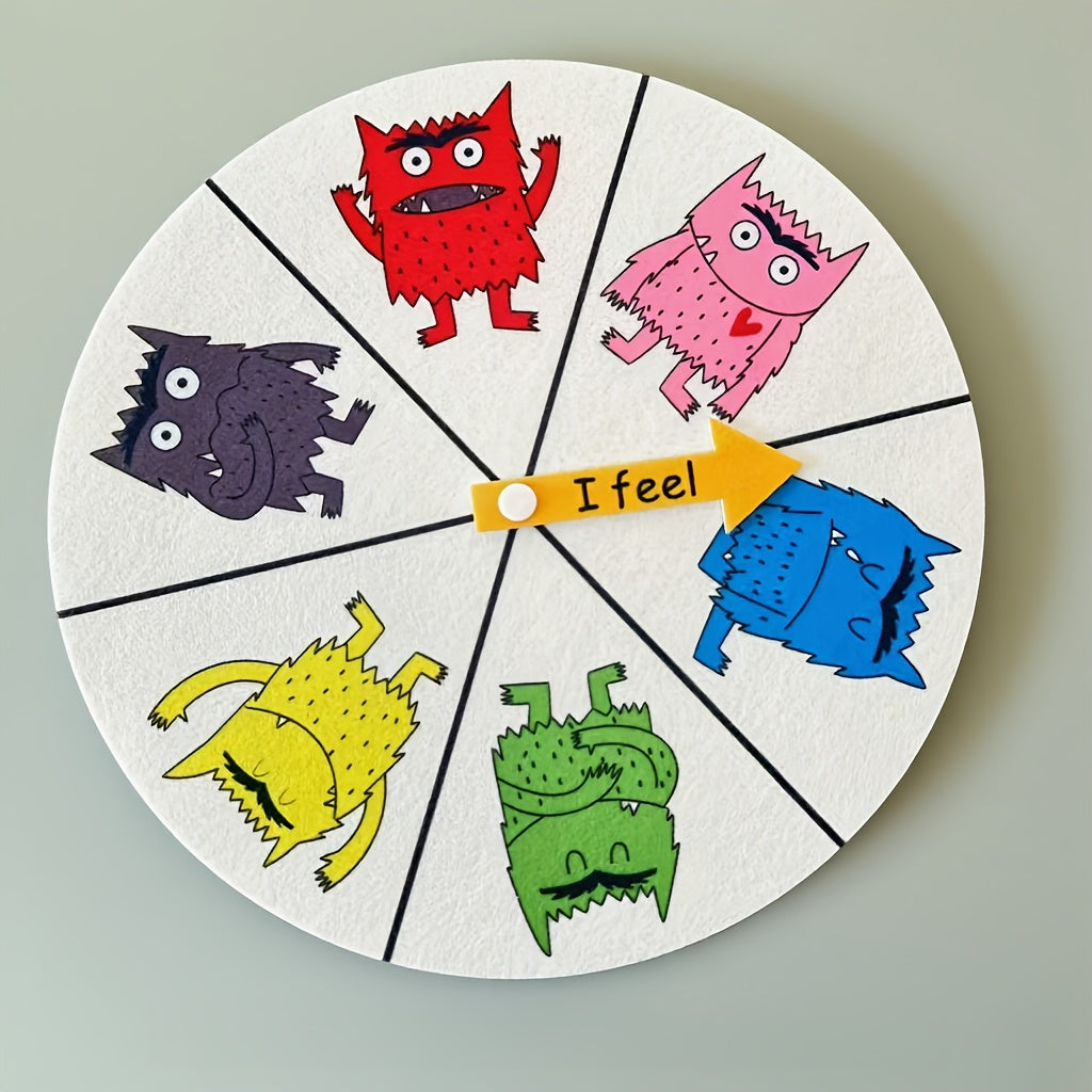 Colorful Monster Puppet Book & Turntable Toy