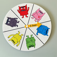 Colorful Monster Puppet Book & Turntable Toy