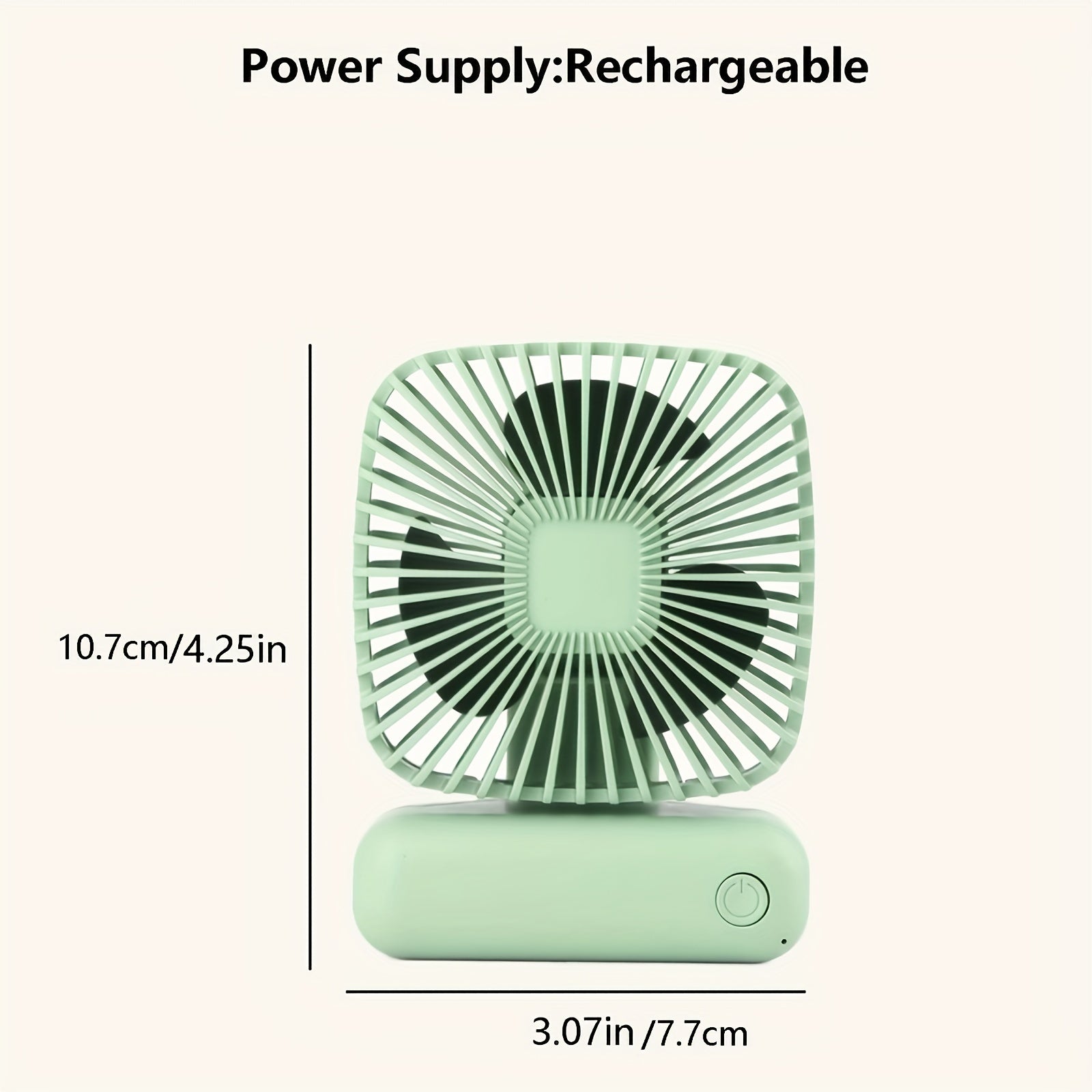 Portable Square Handheld Small Fan Ultra Long Endurance Strong Wind Power