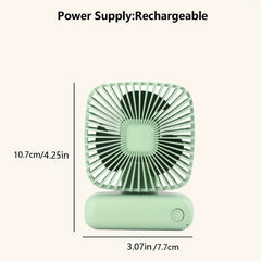 Portable Square Handheld Small Fan Ultra Long Endurance Strong Wind Power