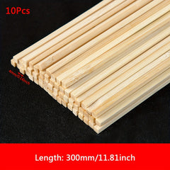 50pcs Bamboo and Wood Stick Set DIY Building Material Construction Hard Texture