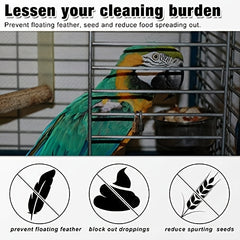 Nylon Mesh Bird Cage Cover Protects Birds from Predators and Sunlight