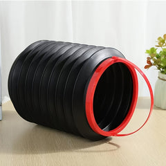Retractable Car Trash Can 4L Large Capacity Car Storage Bucket
