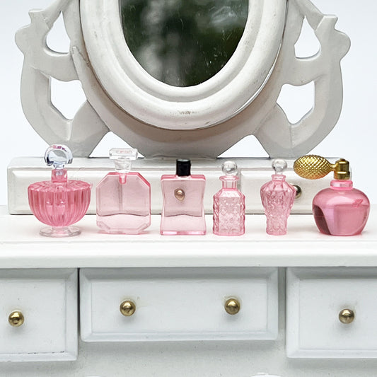 Doll House Mini Model Scene Perfume Bottle Set x6
