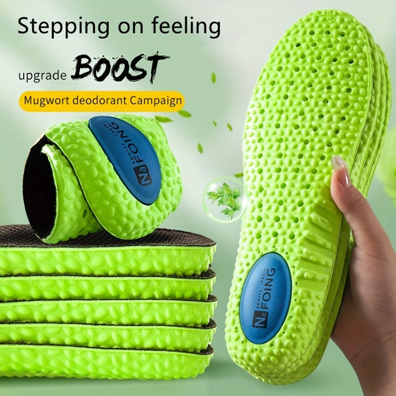 Ports Shock Absorption Insole Green Arch Support Orthopedic Shoes Pad