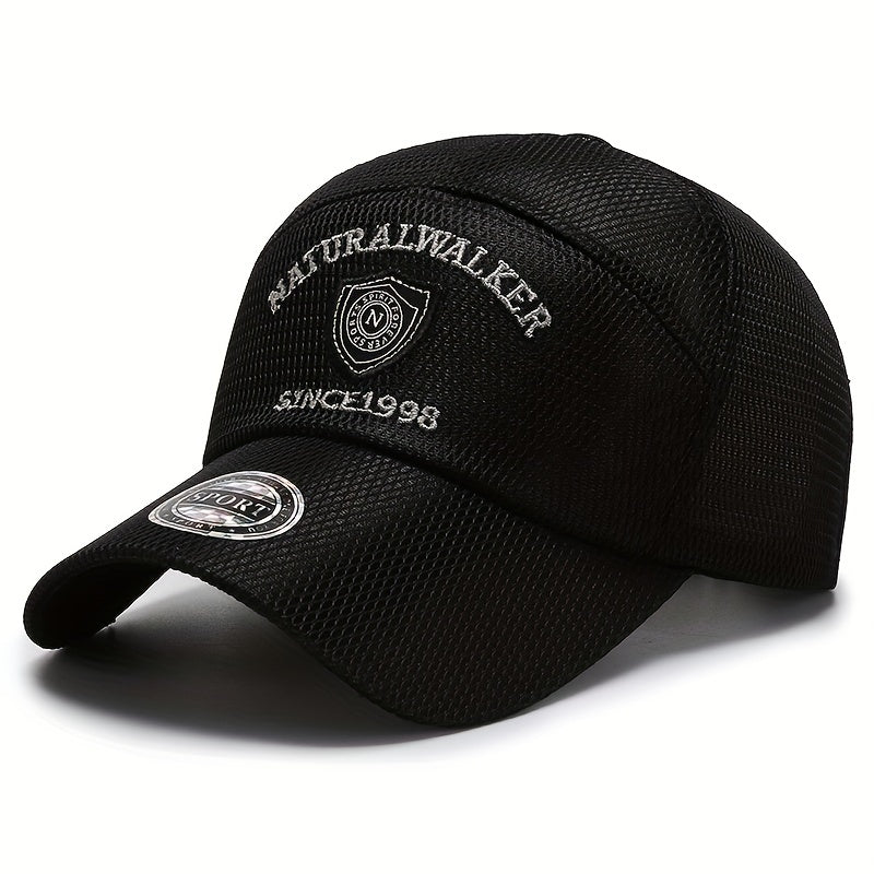 Embroidered SINCE1998 Men's Breathable Mesh Sun Protection Baseball Cap