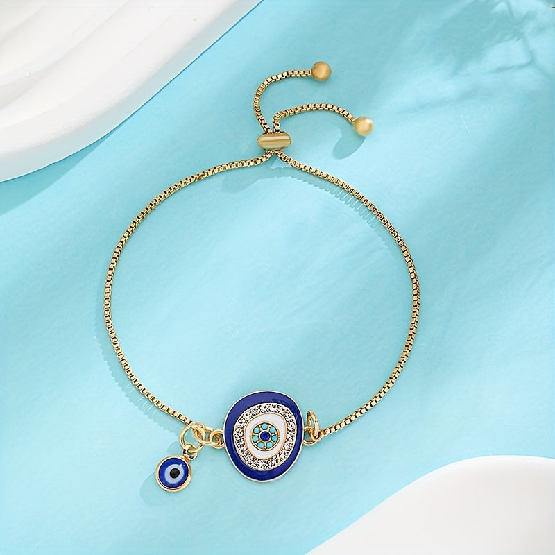 Devil's Eye Shaped Chain Bracelet - Unisex Clothing Accessory
