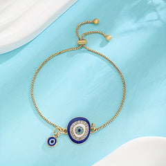 Devil's Eye Shaped Chain Bracelet - Unisex Clothing Accessory