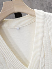 Men's V Neck Sleeveless Knitted Vest