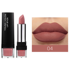 Classic Red Brown Lipsticks Nude Matte Finish 12 Colors
