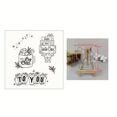 Christmas Metal Cutting Dies And Stamp for Scrapbooking Paper Craft