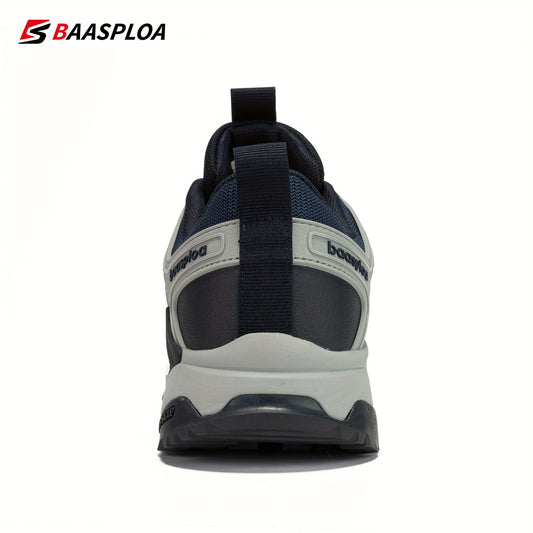 Baasploa Men's Hiking Shoes Comfy Non Slip Sneakers for Outdoor Activities
