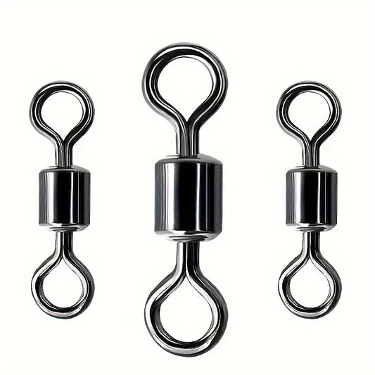 210pcs Fishing Line Connectors Bearing Swivels Accessories