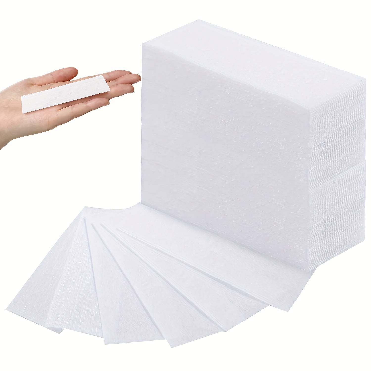 100 Wax Strips Hair Removal Non Woven Waxing Strips for Body Bikini