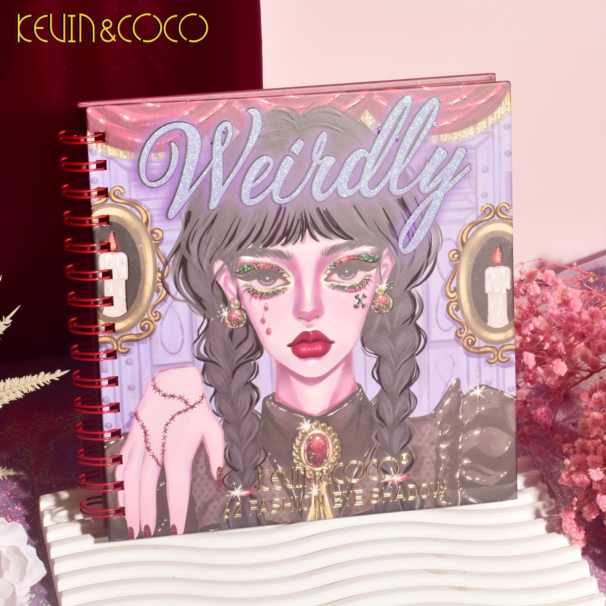 Long-Lasting 62-Color Eyeshadow Palette - Pearly Matte & Bright Earth Tones