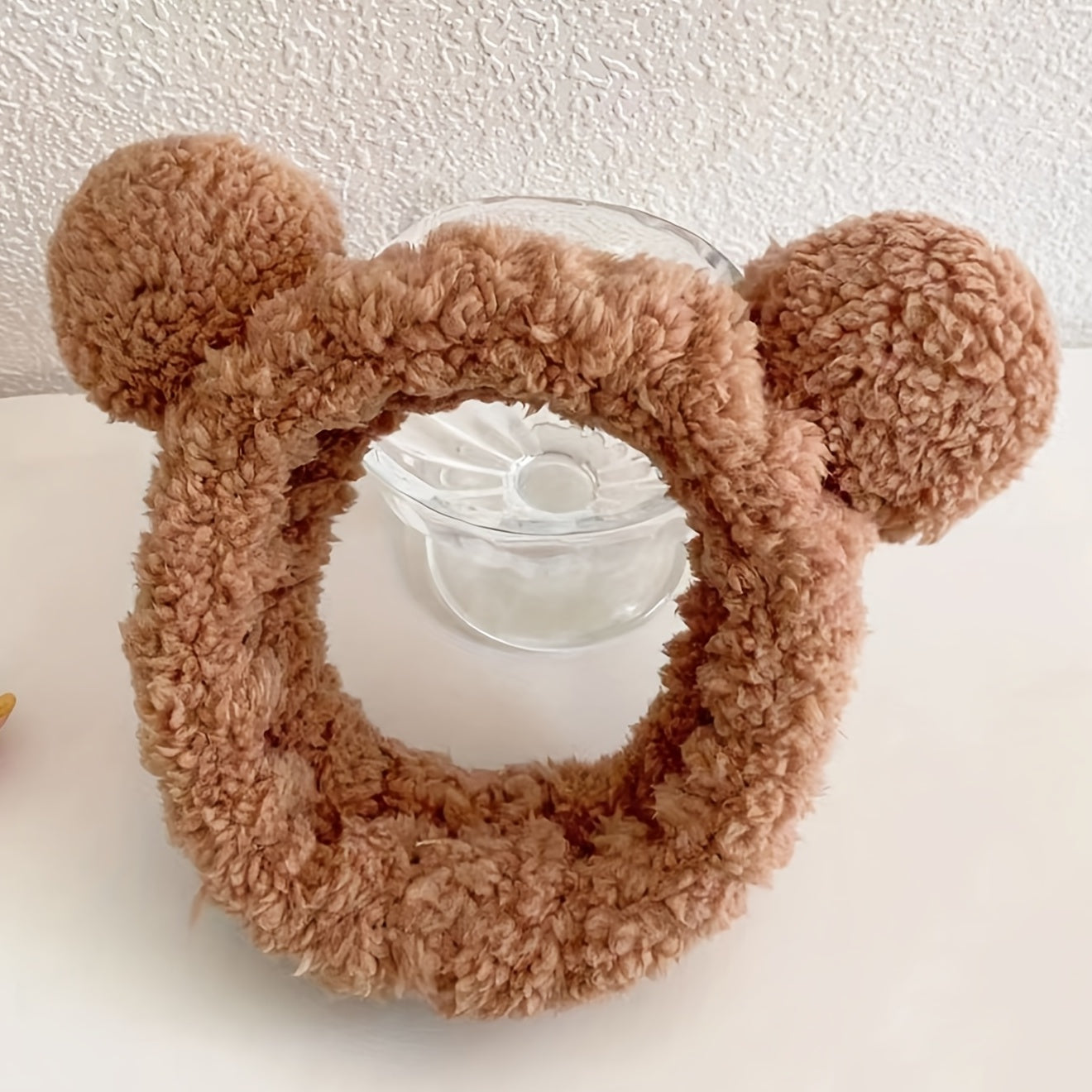Bear Ear Headband Soft Facial Headband Head Wrap Plush Headband