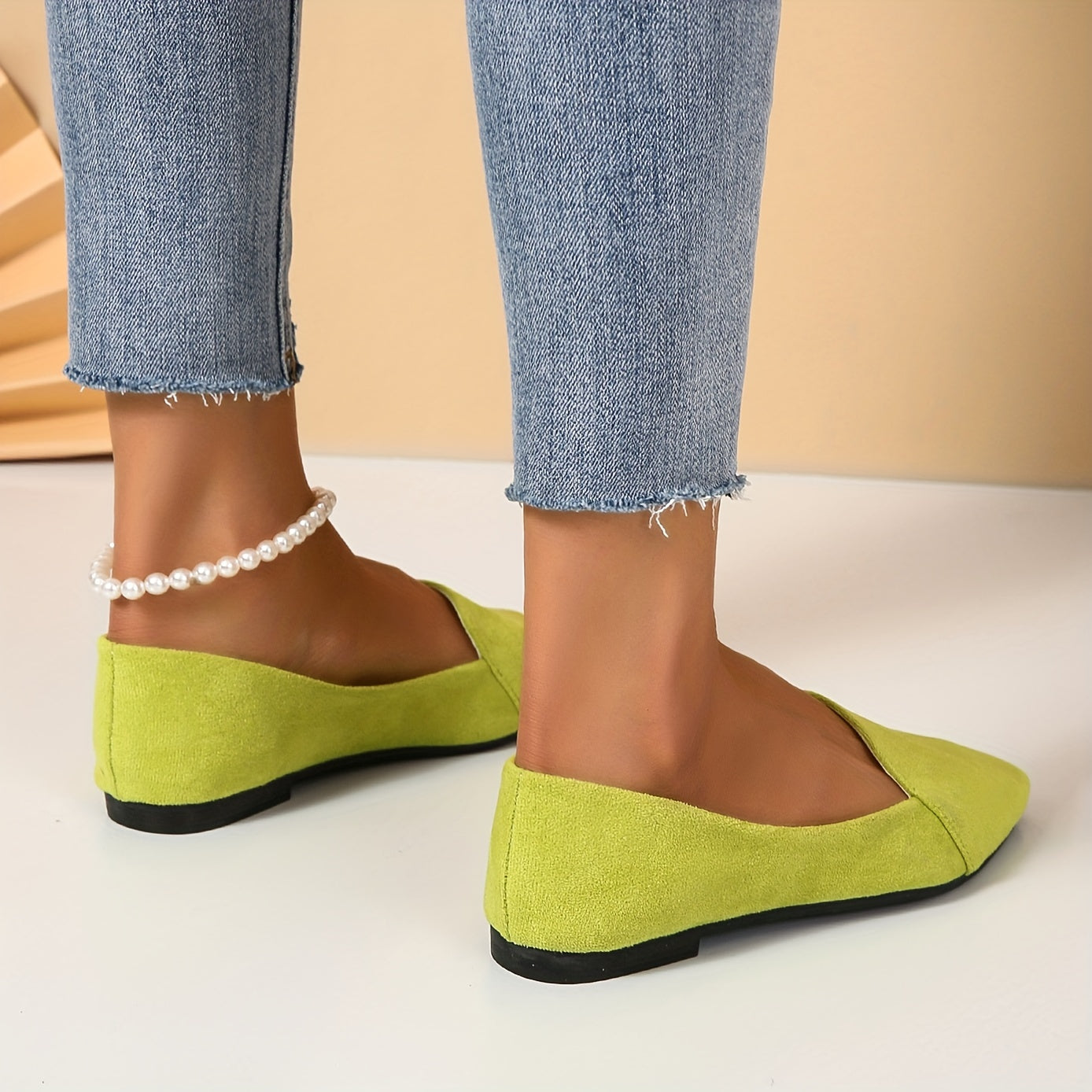 Women's Pointed Toe Ballet Flats Soft Sole Shoes