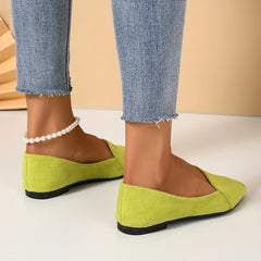 Women's Pointed Toe Ballet Flats Soft Sole Shoes