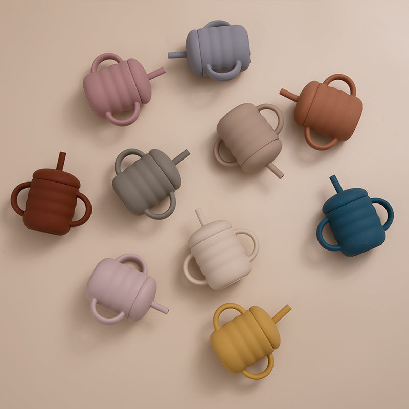 Kids Straw Cup Baby Feeding Drinkware Children Water Bottle