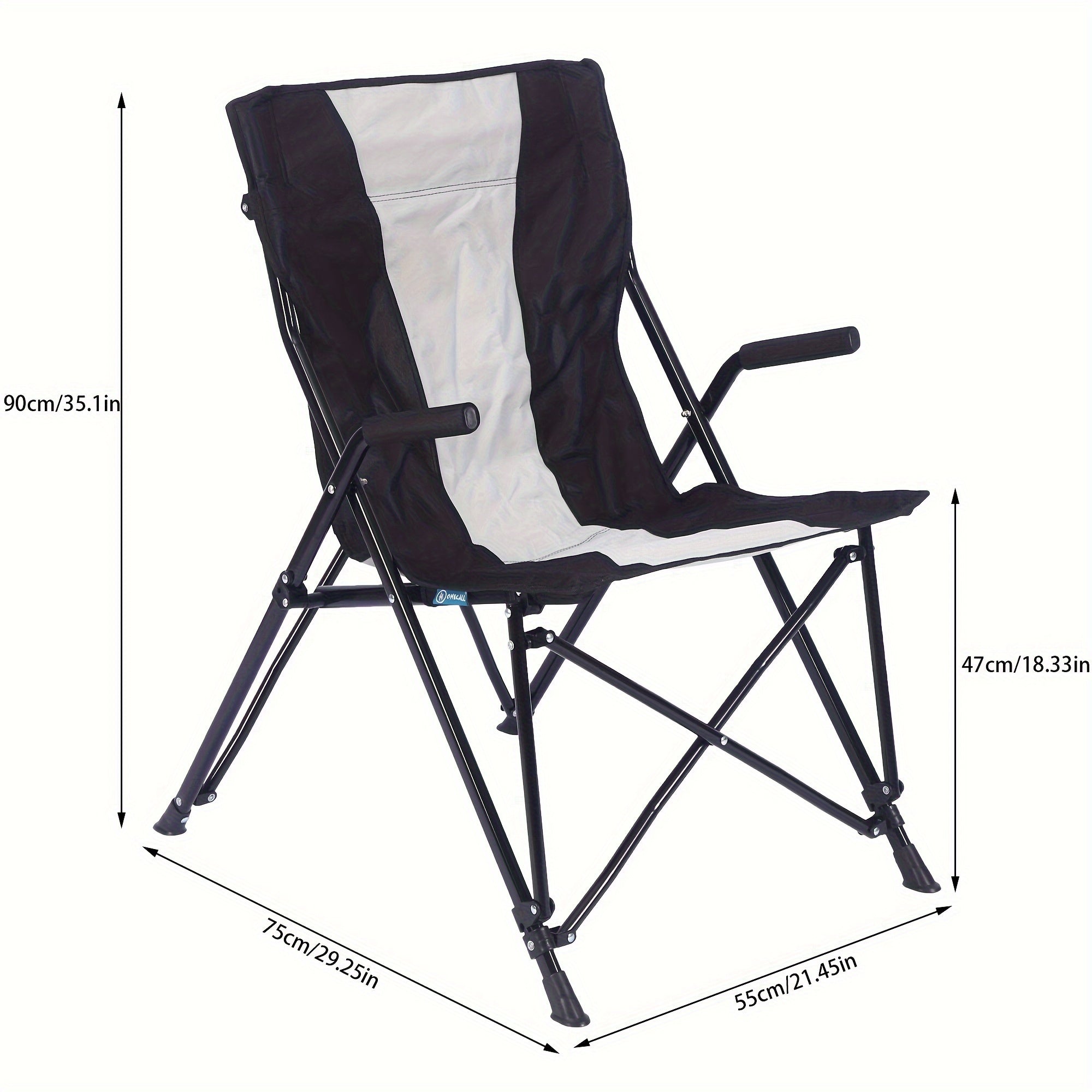 Portable Beach Chair Folding Backrest Chair Camping Fishing
