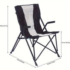 Portable Beach Chair Folding Backrest Chair Camping Fishing