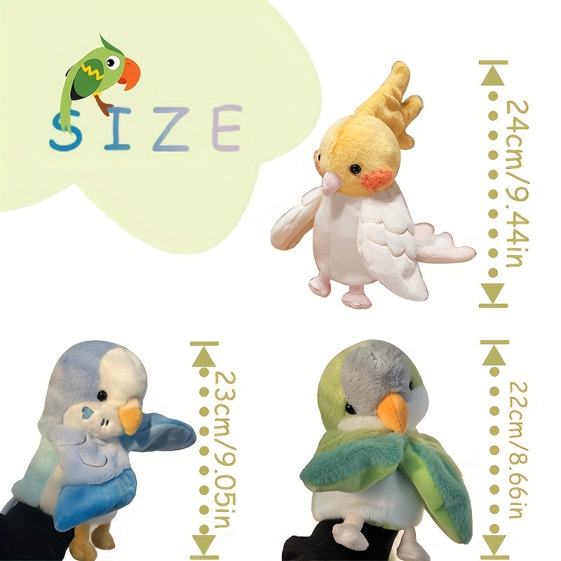 Funny Parrot Hand Puppet Plush Toy for Storytelling