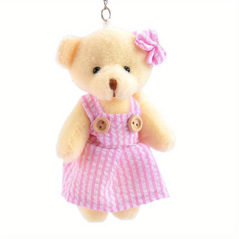 Teddy Bear Charm Plush Toy Keychain Backpack Bag Pendant Accessory Keychain