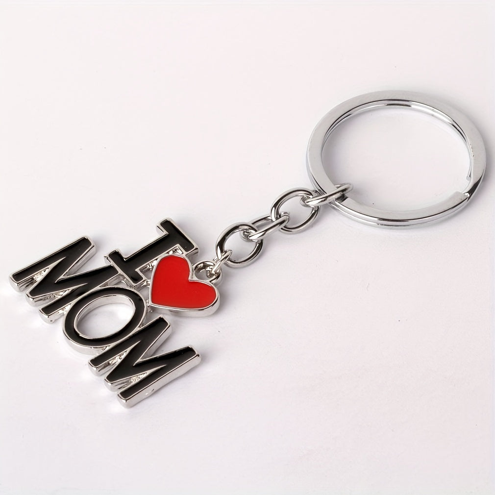 LOVE MY PAPA MAMA DAD MOM Metal Keychain Gift
