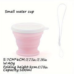 Portable Folding Silicone Bowl Cup for Outdoor Travel Camping Picnic