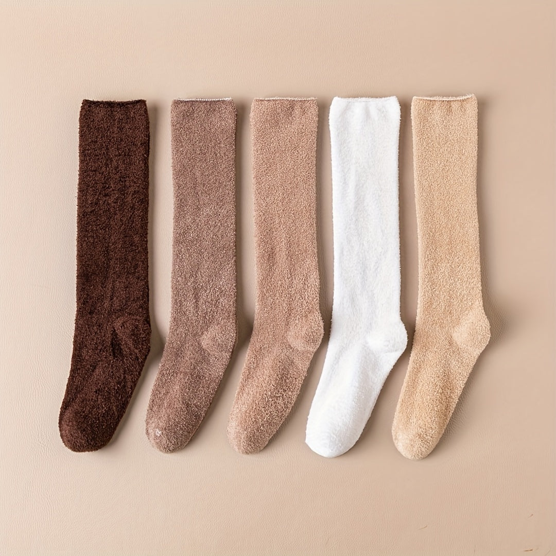 Warm Knee High Plush Lined Winter Socks
