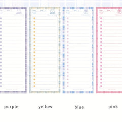 1pc Ins Creative Horizontal Line Grid Memo Plan Book